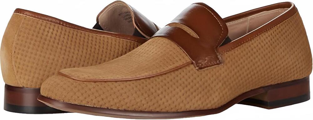 NEW STACY ADAMS men's wyatt suede shoe in tan